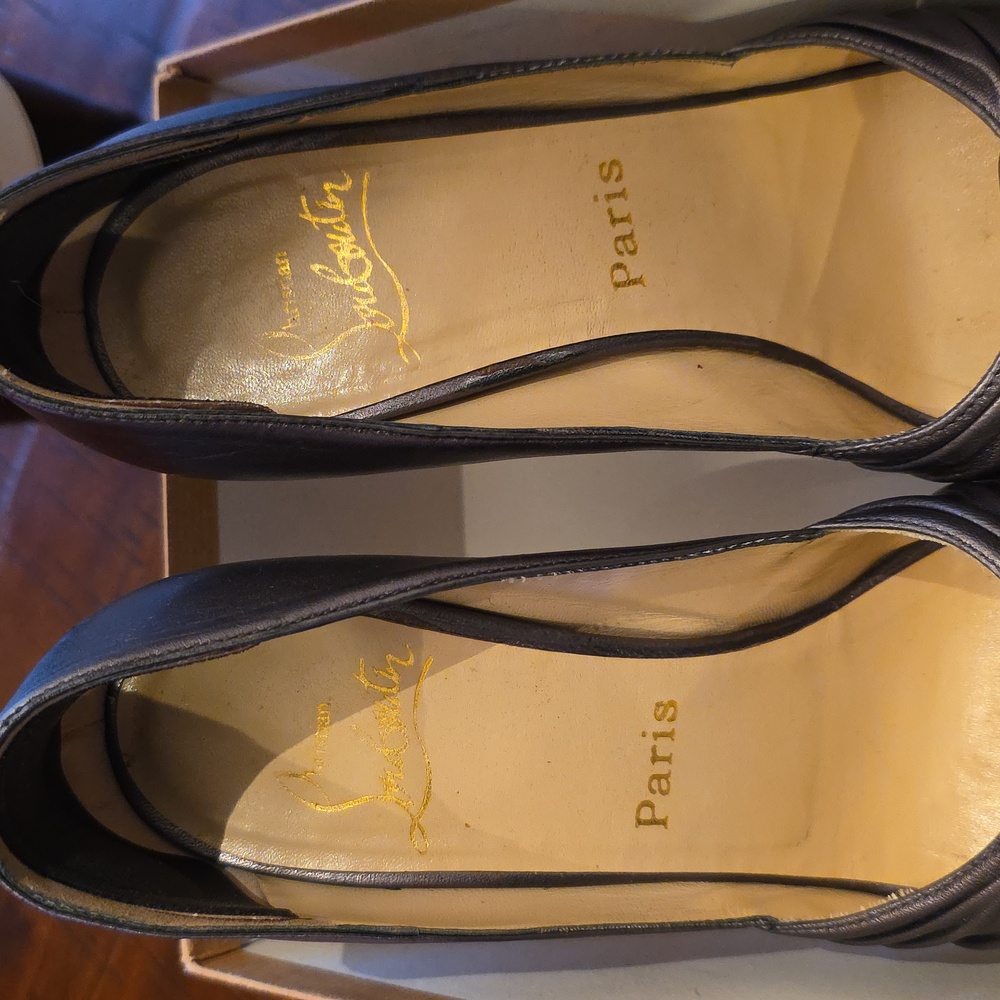 Silver Louboutin Jenny Heels, 36.5 - Picture 4 of 9